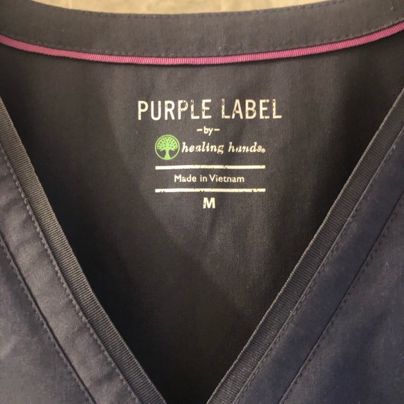 Healing Hands Purple Label Scrub Top - Picture 3 of 4